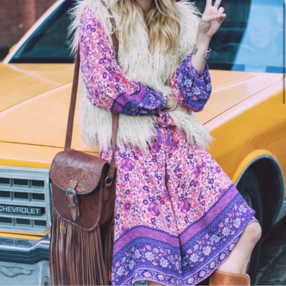 Spell 🦄💧 Folk Town Boho Midi Dress - Picture 2 of 9